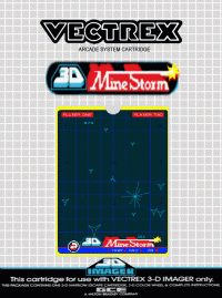 3D Mine Storm Vectrex US box art